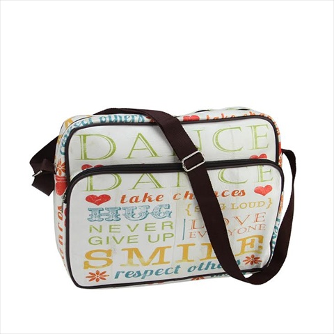 Picture of NorthLight 14.75 in. Decorative Inspirational Words Design Bag & Purse With Strap
