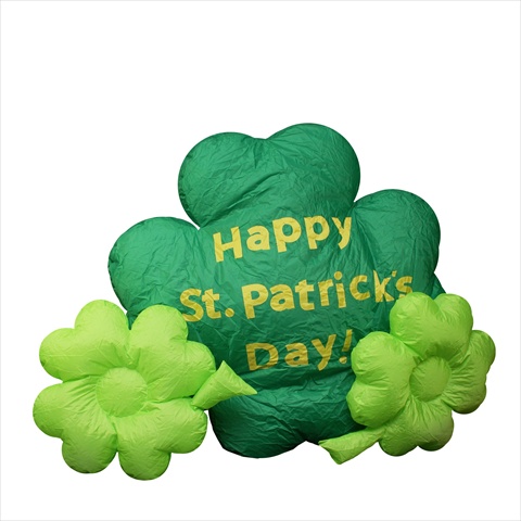 Picture of NorthLight 4 ft. Inflatable Lighted St. Patricks Day Shamrock Yard Art Decoration