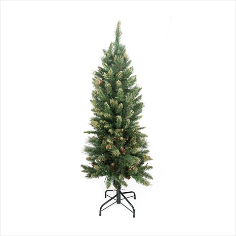 4.5 ft. x 22 in. Yorkville Pine Tree With 205 Tips And 100 Multi Lights