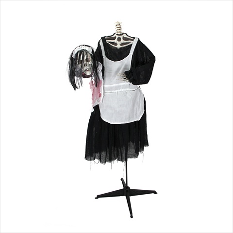 55 in. Animated Halloween Headless Skeleton Maid