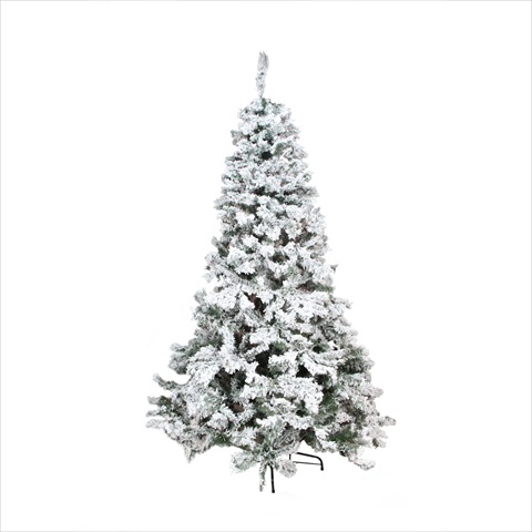 7.5 ft. x 53 in. Flocked Tree 1154 Tips Unlit -  NorthLight, 31466676