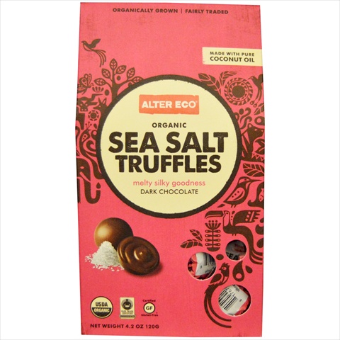 Picture of Alter Eco Americas Organic Sea Salt Truffles- Dark Chocolate- 4.2 Ounce