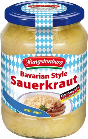 Picture of Hengstenberg 24.3 Ounce&#44; Bavarian Style Sauerkraut With Wine