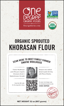 Picture of One Degree Organic Foods Organic Sprouted Khorasan Flour - 32 Ounce