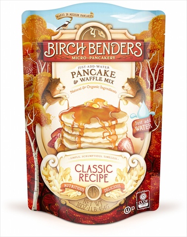 Picture of Birch Benders 16 Ounce Micro-Pancakery Pancake &amp; Waffle Mix Classic Recipe