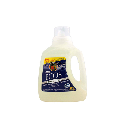 100 fl oz Ecos Ultra 2X All Natural Laundry Detergent - Free And Clear  pack of 4