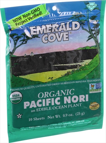 Picture of Emerald Cove 0.9 Ounce Organic Pacific Nori - Untoasted Hoshi