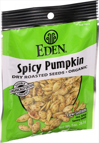 Picture of Eden Foods Organic Pumpkin Seeds - Dry Roasted - Spicy - 1 Ounce 