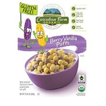 Picture of Cascadian Farm 10.25 Ounce Organic Berry Vanilla Puffs Cereal