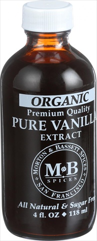 Picture of Morton And Bassett 4 Ounce 100 Percent Organic Seasoning - Premium Vanilla Extract
