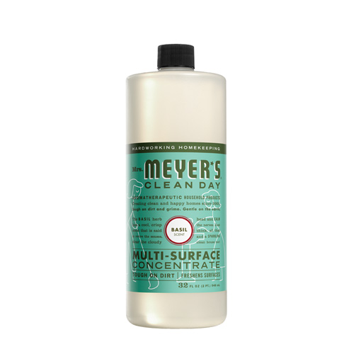 Mrs. Meyer's Clean Day Basil Scent Concentrated Organic Multi-Purpose Cleaner Liquid 32 oz