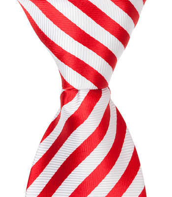 5242 XR20  11 in Zipper Necktie  Red  White Stripes 24 Month to 4T