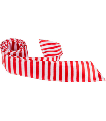 XR20 HT - 42 in. Child Matching Hair Tie - Red & White Stripes