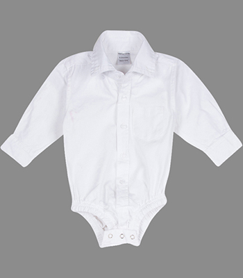 ON1 - White Collared One Piece - 9 to 12 Month