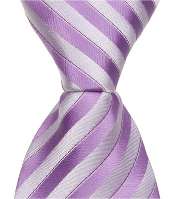 L4 - 6 in. Newborn Zipper Necktie - Purple Stripes