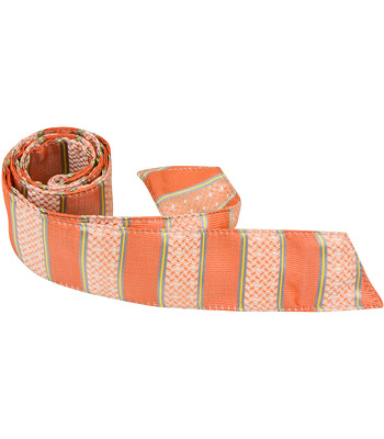 O2 HT - 42 in. Child Matching Hair Tie - Orange With Stripes