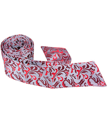 R3 HT - 42 in. Child Matching Hair Tie - Red Decorative Design