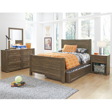 Logan- Driftwood  3 By 3 Twin Bed