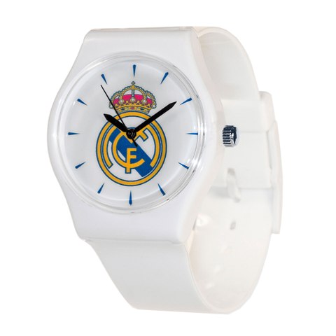 Picture of Real Madrid RM38-W Soccer Club Slimline Souvenir Watch&#44; White