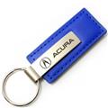 Au-TOMOTIVE GOLD Blue Rectangular Leather Key Chain - Acura Logo Au-TOMOTIVE GOLD Blue Rectangular Leather Key Chain - Acura Logo