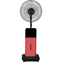 Picture of SUNHEAT CoolZone CZ500 Ultrasonic Dry Misting Fan With Bluetooth Technology&#44; Red