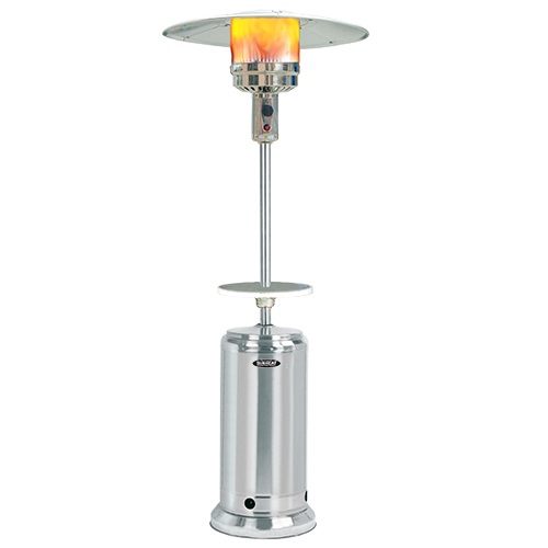 Picture of SUNHEAT PHRDSS Umbrella Patio Heater With Stainless Steel Finish With Drink Table