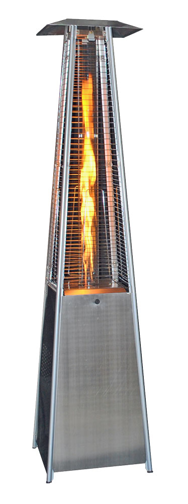 Picture of SUNHEAT PHSQSS Square Variable Flame Patio Heater In Stainless Steel