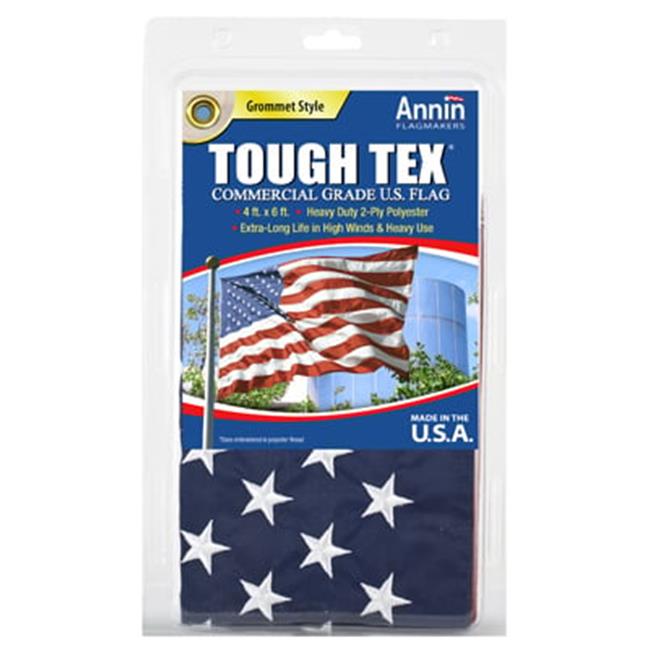 Annin Flagmakers 182004 4 x 6 ft. Tough Tex Us Flag- Spun Woven