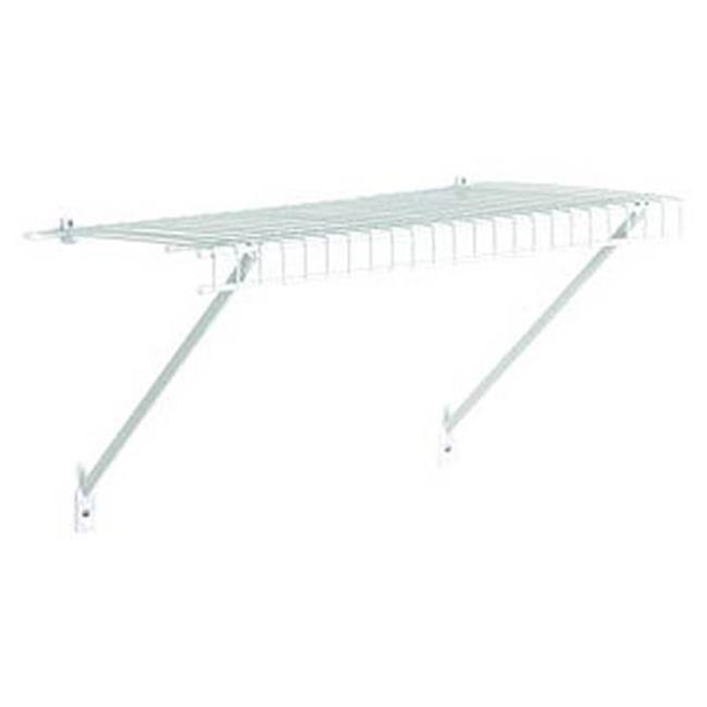 Closetmaid 102100 2 piedi x 12 pollici Kit mensola in filo preconfezionato - Bianco - Foto 1 di 1