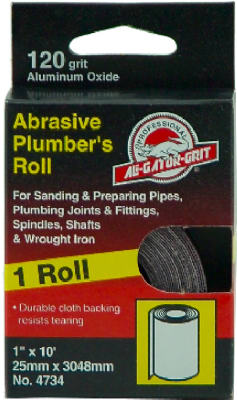 4735 1 in. x 10 ft. 80 Grit Plumbers Sanding Roll