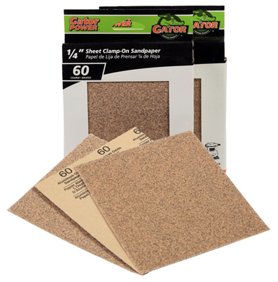 5133 4.5 x 5.5 in. 60 Grit Aluminum Oxide Sanding Sheet   Pack of 5