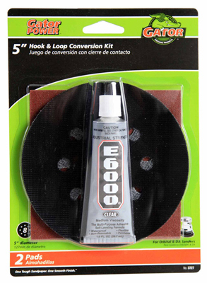 3727 5 in. Gator 8 Hole Sanding Disc Hook & Loop Conversion Kit