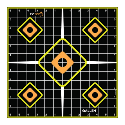 Picture of Allen 15224 12 in. Black Grid Target - 5 Pack