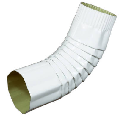 Picture of Amerimax Home Products 473741 Round White Aluminum Corrugated Elbow - 3 in