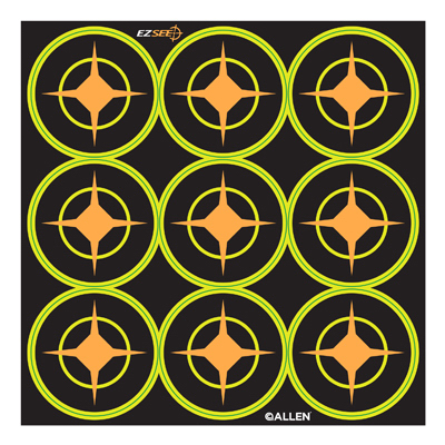 Picture of Allen 15252 2 in. EZ See Adhesive Aiming Dot&#44; Black&#44; 12 Pack