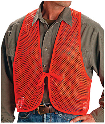 Picture of Allen 15750 Blaze Orange Mesh Safety Vest&#44; One Size Fits Most