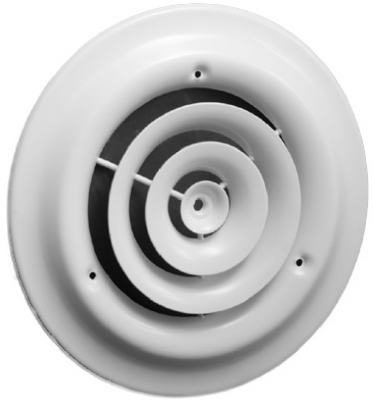 Picture of American Metal Products 1500W6 White Round Ceiling Diffuser- 6 in