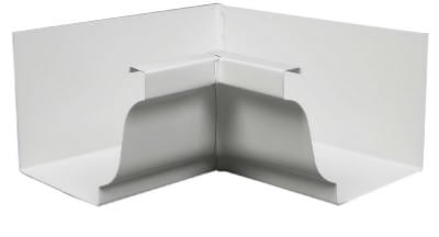33201 Gutter Inside Mitre- White Galvanized Steel - 5 in -  Amerimax Home Products, AM1066868