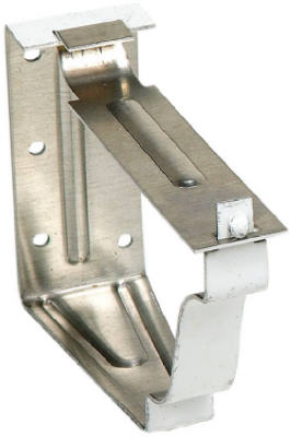 33022 2 Piece Snap Lock Fascia Bracket- White Galvanized Steel - 5 in