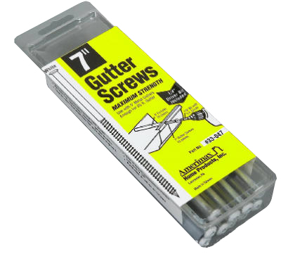 33047PK 10 Pack White Gutter Screws With Ferrule - 7 in
