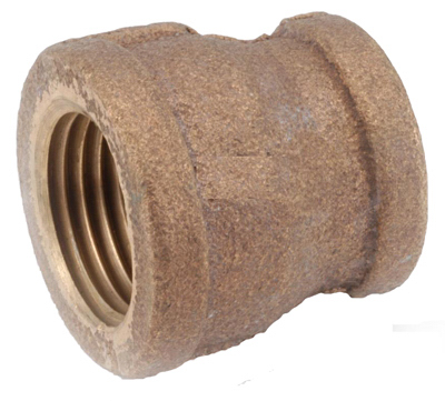 Anderson Metals 738119-1608 .5 x 1 in. Red Brass Reducing Coupling