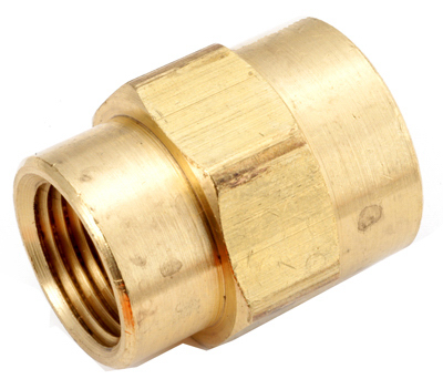 756119-0604 .38 x .25 in. Brass Bell Reducing Coupling
