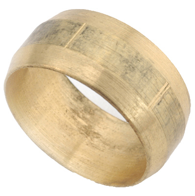 710060-04 .25 in. Brass Compression Sleeve, 3 Pack
