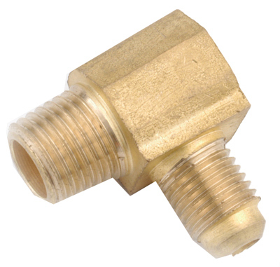 714049-0406 .25 in. Flare x .38 in. Male Iron Pipe Thread Elbow