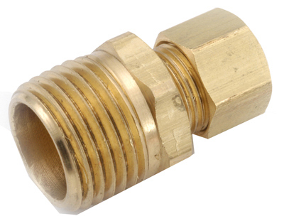 750068-0202 .13 In Compression x .13 in. Male Pipe Thread Brass Connector