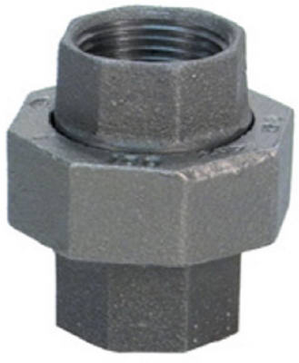 8700162905 .38 in. Malleable Iron Pipe Fitting Black Union