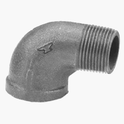 8700127155 .13 in. Malleable Iron Pipe Fitting Black Street Elbow 90 Degree