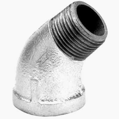 8700128559 .75 in. Malleable Iron Pipe Fitting Galvanized 45 Degree Street Elbow