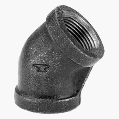 8700126256 1 in. Black 45 Degree Elbow