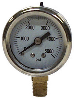 Picture of Apache 99019120 2.5 in. Stainless Steel&#44; Glycerin Pressure Gauge